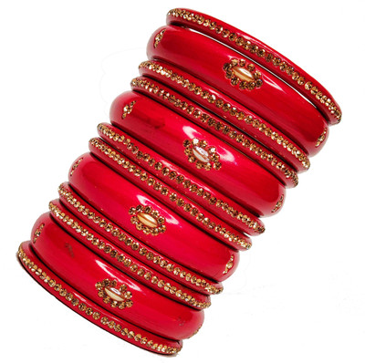 Lahthi Wala Lac Bangle Set(Pack of 24)
