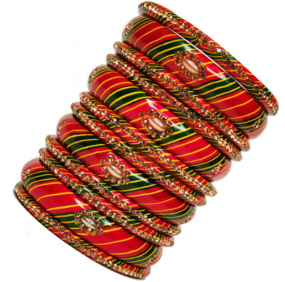 Lahthi Wala Lac Bangle Set(Pack of 24)