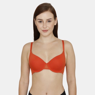 ZIVAME Women Balconette Lightly Padded Bra(Red)