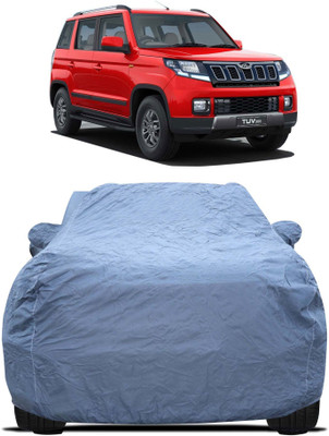GoMechanic Car Cover For Mahindra TUV300 (With Mirror Pockets)(Grey)