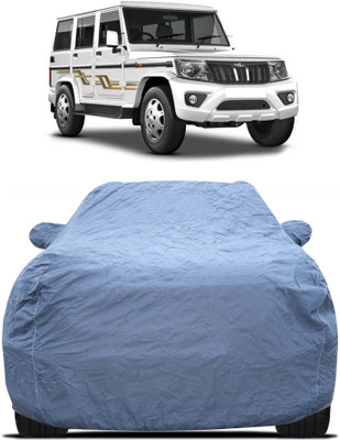 GoMechanic Car Cover For Mahindra Bolero (With Mirror Pockets)(Grey)