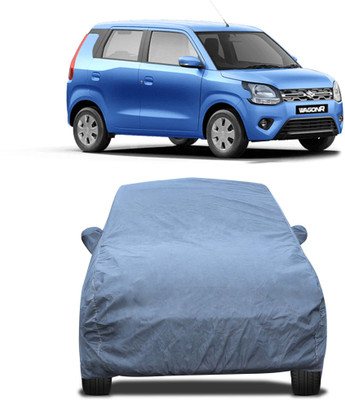 GoMechanic Car Cover For Maruti Suzuki WagonR (With Mirror Pockets)(Grey)