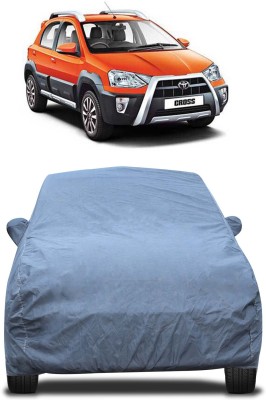 GoMechanic Car Cover For Toyota Etios Cross (With Mirror Pockets)(Grey)