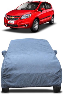 GoMechanic Car Cover For Chevrolet Sail Hatchback (With Mirror Pockets)(Grey)