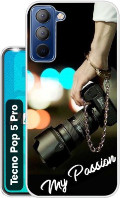 Case Club Back Cover for Tecno Pop 5 Pro(Black, Grip Case, Silicon, Pack of: 1)