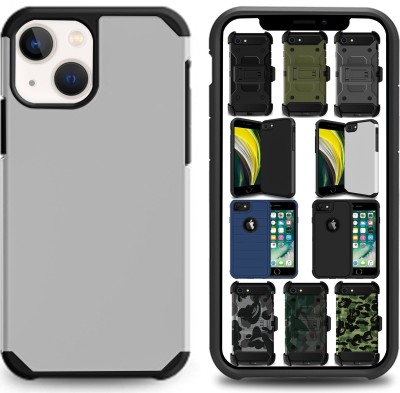 DuraSafe Cases Back Cover for iPhone 13 2021 - 6.1 Inch A2633 A2482 A2631 A2634 A2635 Soft Silicone Cover(Grey, Matte Finish, Silicon, Pack of: 1)