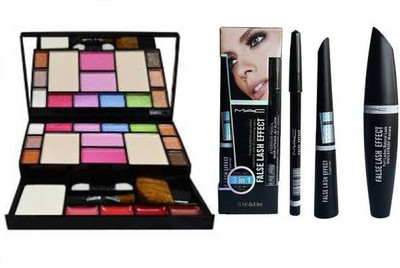 SHAGGY PROFESSIONAL Tya 6155 make up kit + lip gloss balm lipstick with smudge proof kajal(5 Items in the set) SHAGGY PROFESSIONAL Tya 6155 make up kit + lip gloss balm lipstick with smudge proof kajal(5 Items in the set)