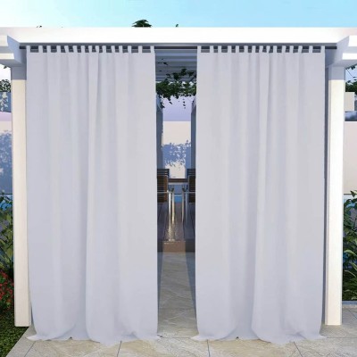 Duronet 365.76 cm (12 ft) PVC Blackout Long Door Curtain (Pack Of 2)(Solid, Grayish White)