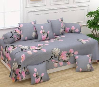 CHALIA CREATION Cotton Floral Diwan Set(Multicolor)