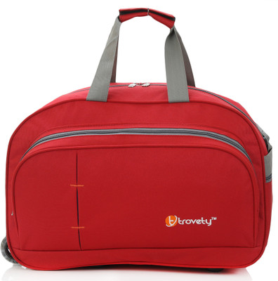 Trovety Travel Luggage (Expandable) Hand Duffel Bag-Light Weight With Solid Large Space Duffel With Wheels (Strolley)