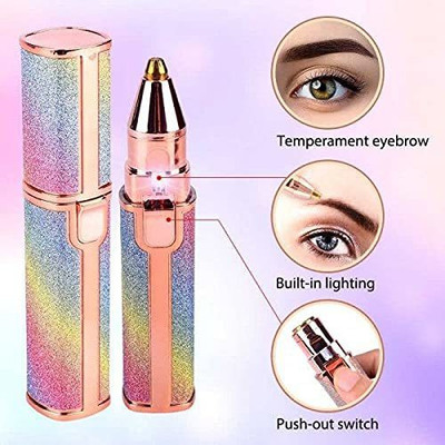 PKK TRADERS Portable eyebrow trimmer for women With Usb-1 Hair Curler(Multicolor)