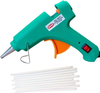 HOTGUN HOT MELT GLUE GUN 20W 20WATT 7MM WITH 10 TRANSPARENT GLUE STICKS Standard Temperature Corded Glue Gun(7 mm)