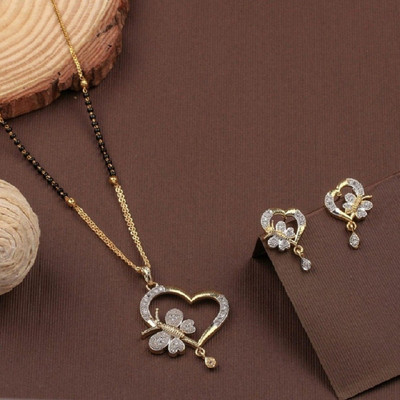 RADHE SALES Alloy Gold-plated Gold Jewellery Set(Pack of 1)