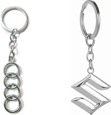 Daiyamondo Suzuki,AudiLogo silver metal Keychain best quality keychain Key Chain
