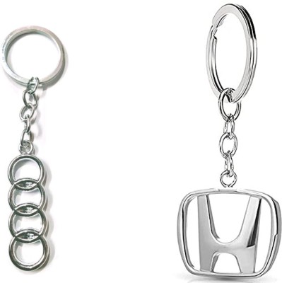 Daiyamondo Honda,AudiLogo silver metal Keychain best quality keychain Key Chain