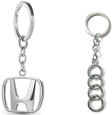 Jainsburys Audi,Honda Logo silver metal Keychain best quality keychain Key Chain