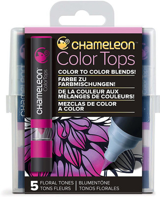Chameleon Color Tops - 5 Pack Floral Tones(Set of 5, Floral Tones Color)