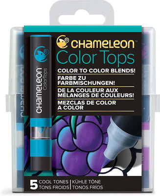 Chameleon Color Tops - 5 Pack Cool Tones(Set of 5, Cool Tones)
