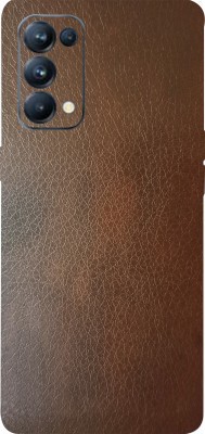 AsSkin Oppo Reno 5 Pro, oppo reno 5 pro Mobile Skin(Ultra Super Brown Leather With High Matte Finish..,)