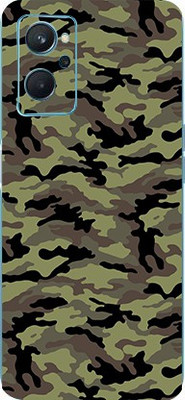AsSkin Realme 9i Mobile Skin(Ultra Super Military Green Camouflage With High Matte Finish..,)