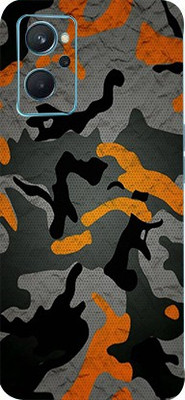 AsSkin Realme 9i Mobile Skin(Ultra Super Military Orange Camouflage With High Matte Finish..,)