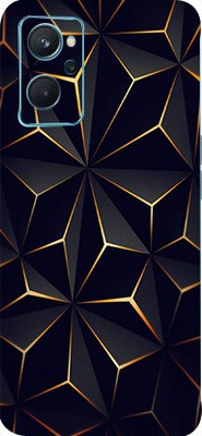 AsSkin Realme 9i Mobile Skin(Ultra Super Black Abstract Shape With High Matte Finish..,)