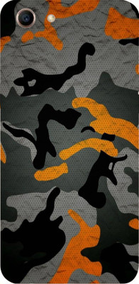 LAMHA Oppo A83 Mobile Skin(Ultra Super Camouflage Orange Skin With High Mattte Finish.)