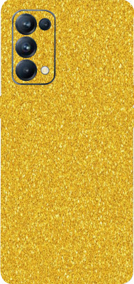 AsSkin Oppo Reno 5 Pro, oppo reno 5 pro Mobile Skin(Ultra Super Golden Glitter With High Matte Finish..,)