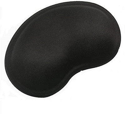 spincart Silicon Gel Mouse Pad With Wrist Rest Support Gaming For Laptop PC Computer Non Slip Base Mousepad(Black)