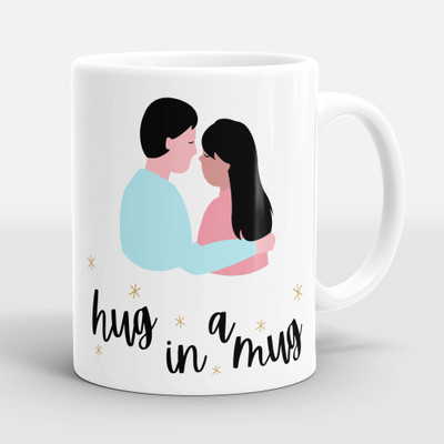 Sublikraft Hug In A Ceramic Coffee Mug(330 ml)
