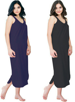 UNIQUE COLLECTONS Women Nighty(Black, Dark Blue)