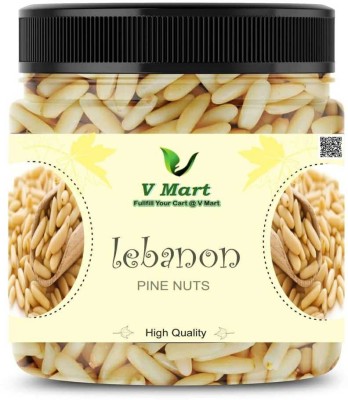 V MART Pine Nuts without shell | Chilgoza Dry Fruits [Jar Pack] Pine Nuts(100 g)