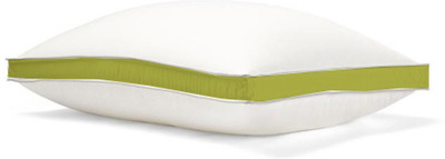 CRAZY WORLD Microfibre Sleeping Pillow Pack of 1 Solid Luxury gusset pillow(Green)