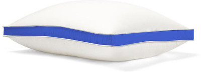 CRAZY WORLD Luxury gusset pillow Microfibre Solid Sleeping Pillow Pack of 1(Nevy Blue)