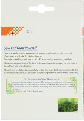 WILLVINE DILL HERB SEEDS Seed(1000 per packet)