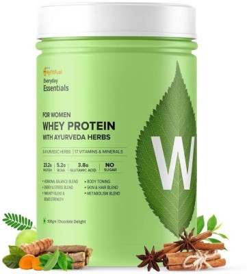 MyFitFuel Women Clean Whey Protein With Ayurveda Herbs, Multivitamins 500g Chocolate Delight Whey Protein(500 g, Chocolate Delight)