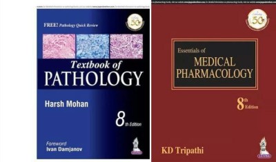 Medical Pharmacology ( KD Tripathi )
Textbook Of Pathology ( Harsh Mohan )(Hardbound, KD Tripathi)