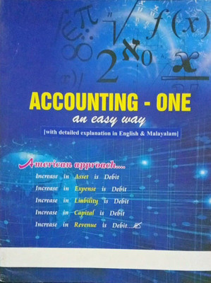 Accounting - One : An Easy Way ( Detailed Explanation In English & Malayalam ) [ Mittoo's Publishers ] ( Halpful For +1, +2 & B.Com Students )(Paper Binding, Malayalam, K. Rajeevan M.Com, A Team of Experts)
