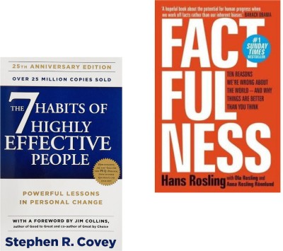 Factfulness + The 7 Habits Of Highly Effective People ( Set Of Two)(Paperback, Hans Rosling, Stephen R. Covey)