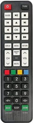 BhalTech LED 461 V-78G LCD LED Smart TV Universal Compatible for  VIDEOCON Remote Controller(Black)