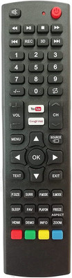 BhalTech LED LCD Smart TV Universal (ON-79 ON-87 ON-98 ON-102 1677) Compatible for  Onida Remote Controller(Black)