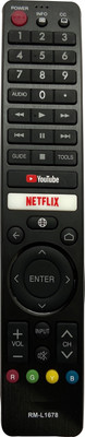 SHIELDGUARD Remote Control RM-L1678 Compatible for LED TV Sharp Remote Controller(Black)
