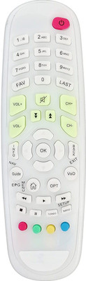 BhalTech Unbreakable Set Top Box Compatible for  GTPL -White Remote Controller(White)