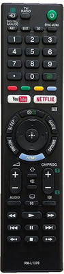 BhalTech LED LCD Smart TV with All Most Universal with Netflix Compatible for RM-L1370 Sony Bravia Remote Controller(Black)