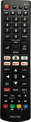 SHIELDGUARD Remote Control RM-L1726 Compatible for LED TV with Disney + functions LG Remote Controller(Black)
