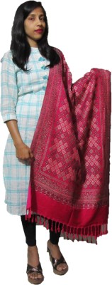 Royal-E-Kashmir Cashmere Woven Women Shawl(Pink)