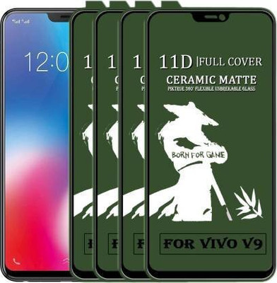 g tel Edge To Edge Tempered Glass for vivo V9 matte tempered(Pack of 1)