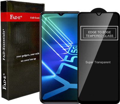 FAD-E Edge To Edge Tempered Glass for Vivo Y75 5G, Vivo Y72 5G, Vivo Y56 5G, Vivo Y28 5G(Pack of 1)