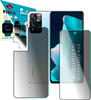 FINCH Front and Back Screen Guard for Xiaomi 11i Hypercharge 5G with Camera Lens(Pack of 2)