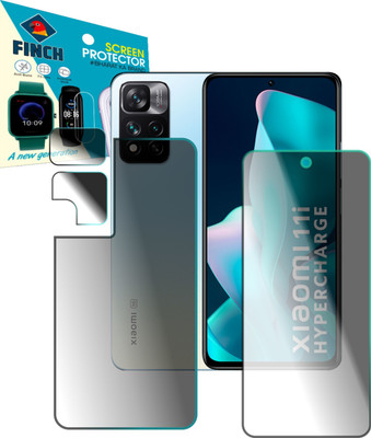 FINCH Front and Back Screen Guard for Xiaomi 11i Hypercharge 5G with Camera Lens(Pack of 2)